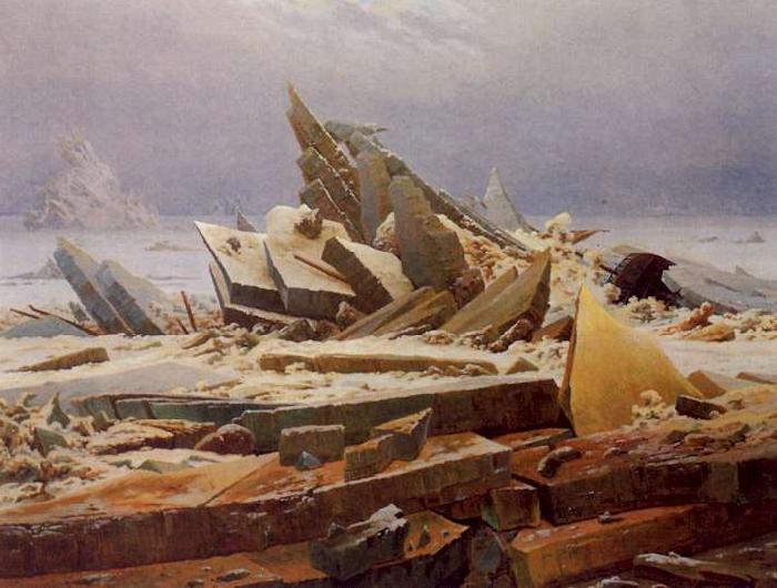 Caspar David Friedrich The Wreck of Hope oil painting image